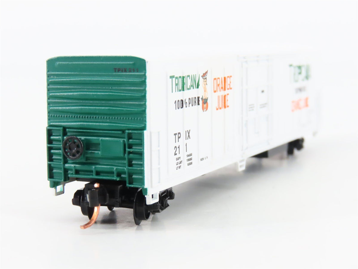 N Scale Roundhouse 84203 TPIX Tropicana 57&#39; Mechanical Reefer #211 UPGRADED