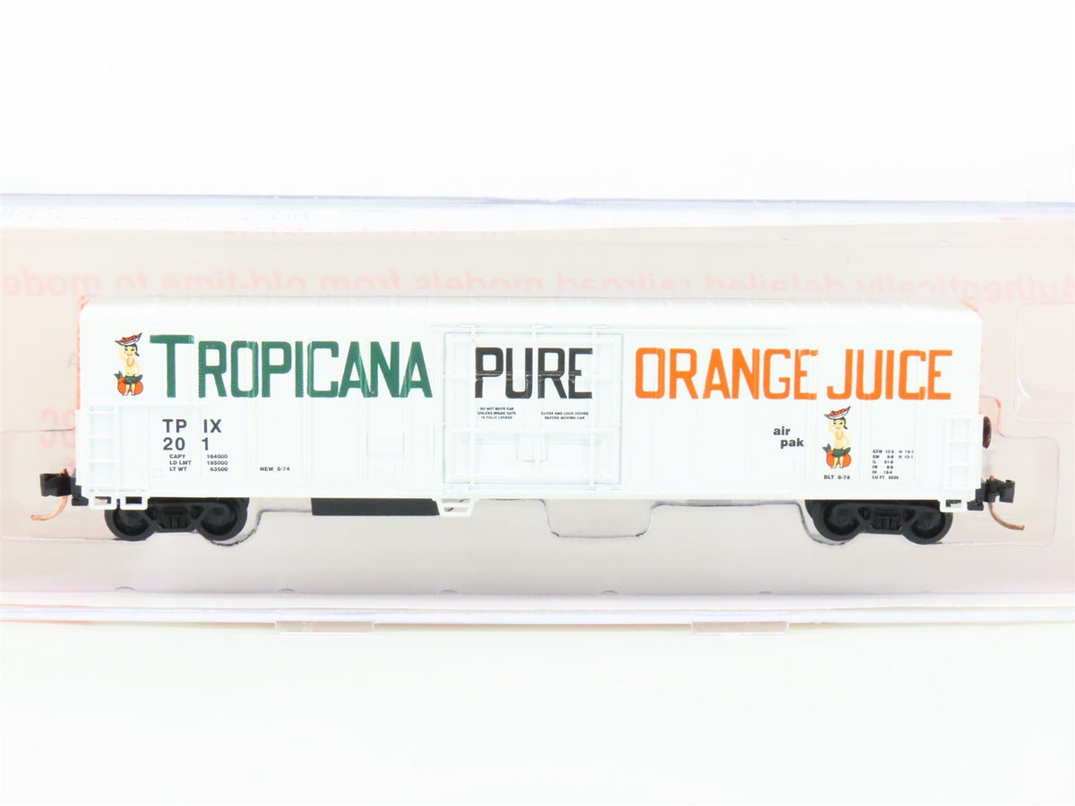 N Scale Roundhouse 84201 TPIX Tropicana 57&#39; Mechanical Reefer #201 UPGRADED