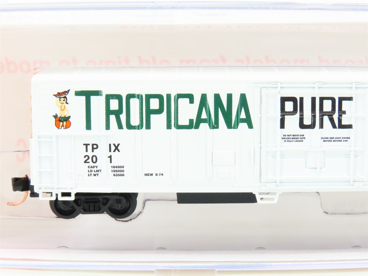 N Scale Roundhouse 84201 TPIX Tropicana 57&#39; Mechanical Reefer #201 UPGRADED