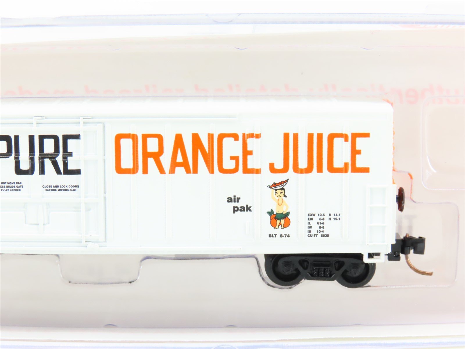 N Scale Roundhouse 84201 TPIX Tropicana 57' Mechanical Reefer #201 UPGRADED