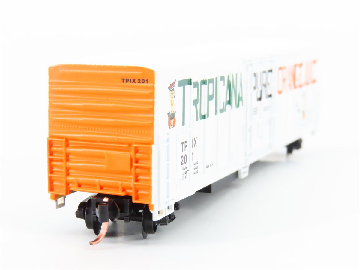 N Scale Roundhouse 84201 TPIX Tropicana 57&#39; Mechanical Reefer #201 UPGRADED