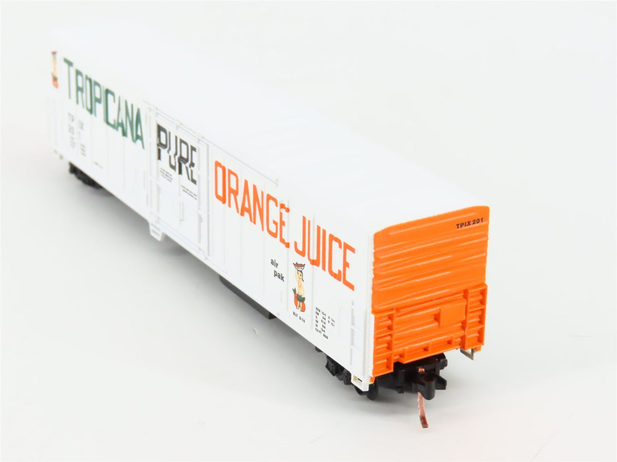N Scale Roundhouse 84201 TPIX Tropicana 57&#39; Mechanical Reefer #201 UPGRADED