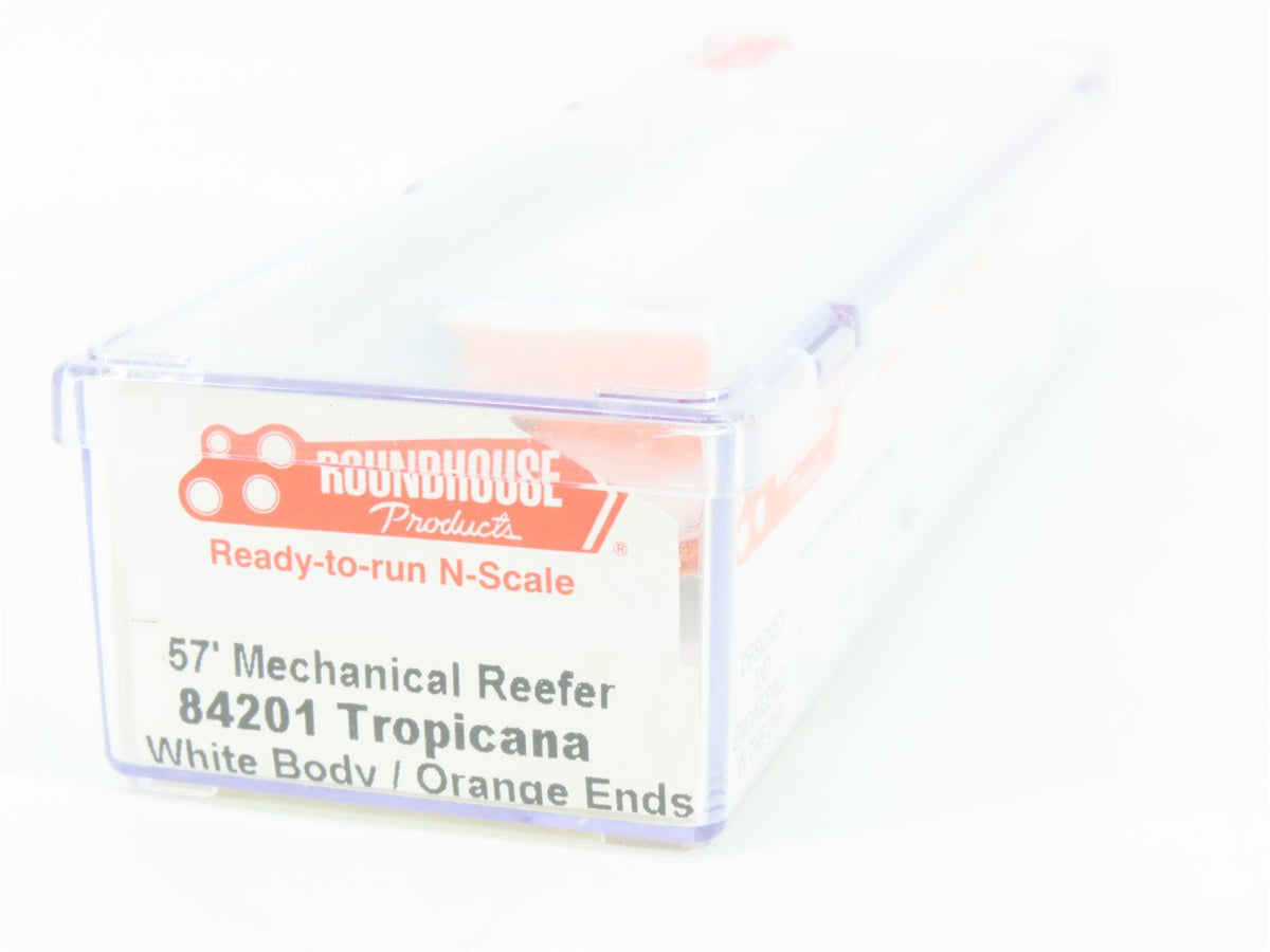 N Scale Roundhouse 84201 TPIX Tropicana 57&#39; Mechanical Reefer #201 UPGRADED