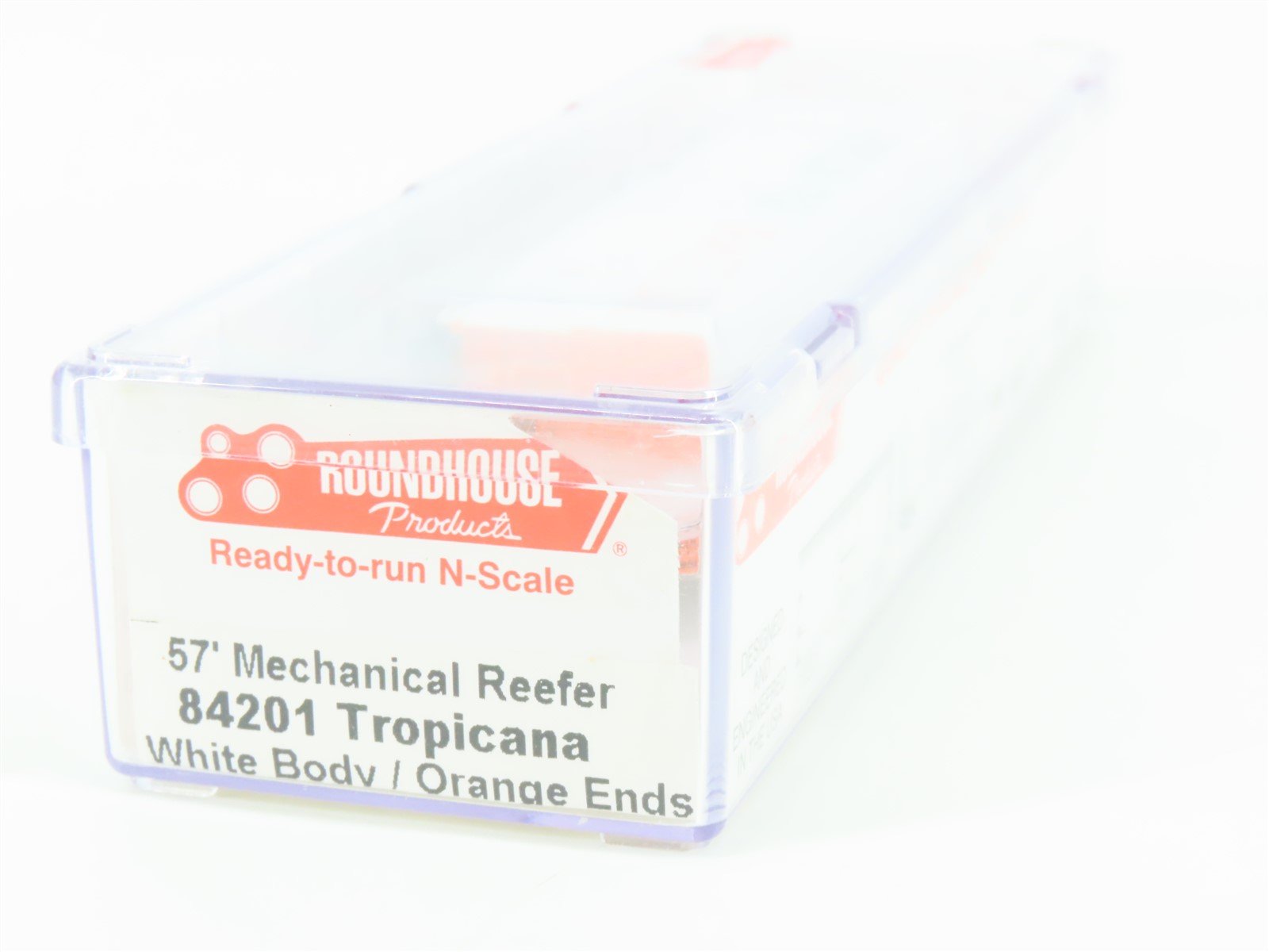 N Scale Roundhouse 84201 TPIX Tropicana 57' Mechanical Reefer #201 UPGRADED
