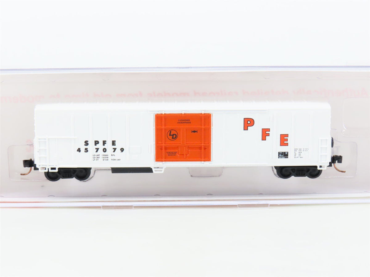 N Scale Roundhouse 84211 SPFE PFE Orange 57&#39; Mechanical Reefer #457079 UPGRADED