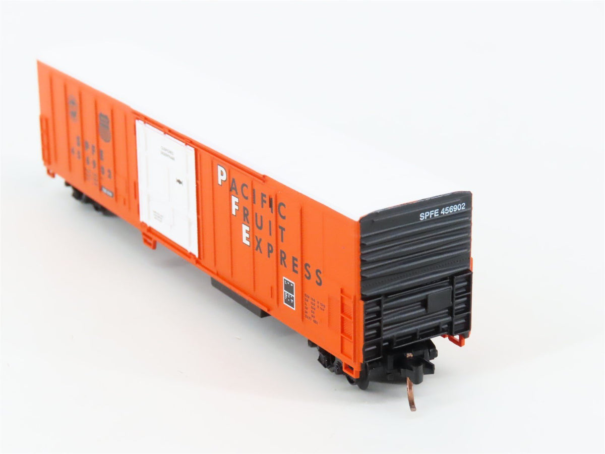 N Scale Roundhouse 84211 SPFE PFE Orange 57&#39; Mechanical Reefer #456910 UPGRADED
