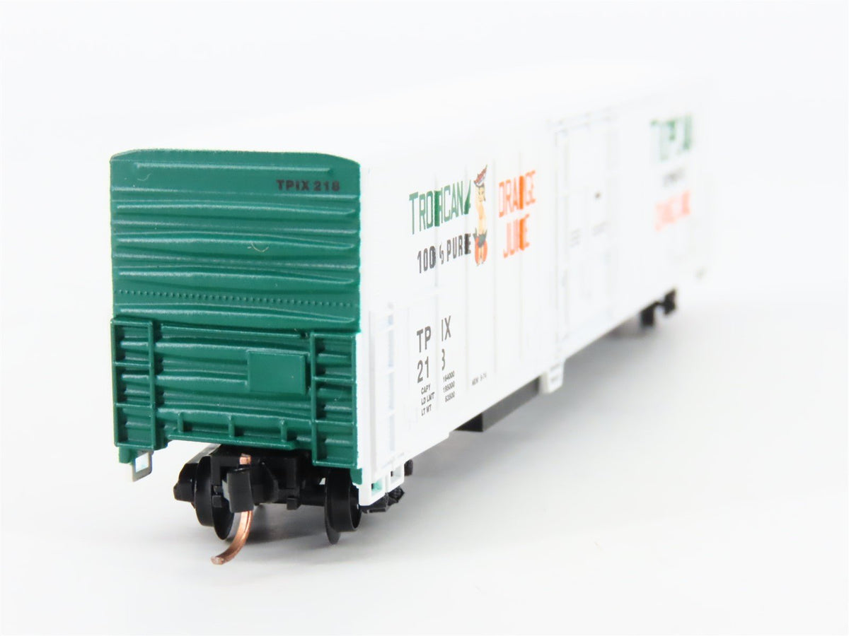 N Scale Roundhouse 84203 TPIX Tropicana 57&#39; Mechanical Reefer #218 UPGRADED