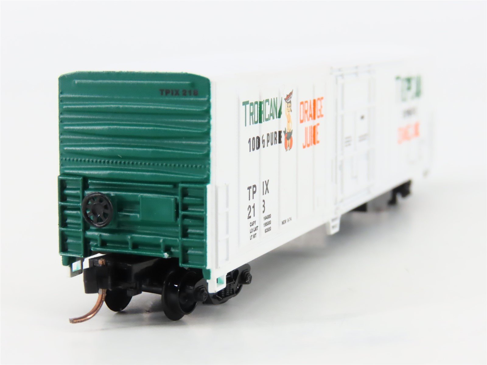 N Scale Roundhouse 84203 TPIX Tropicana 57' Mechanical Reefer #218 UPGRADED