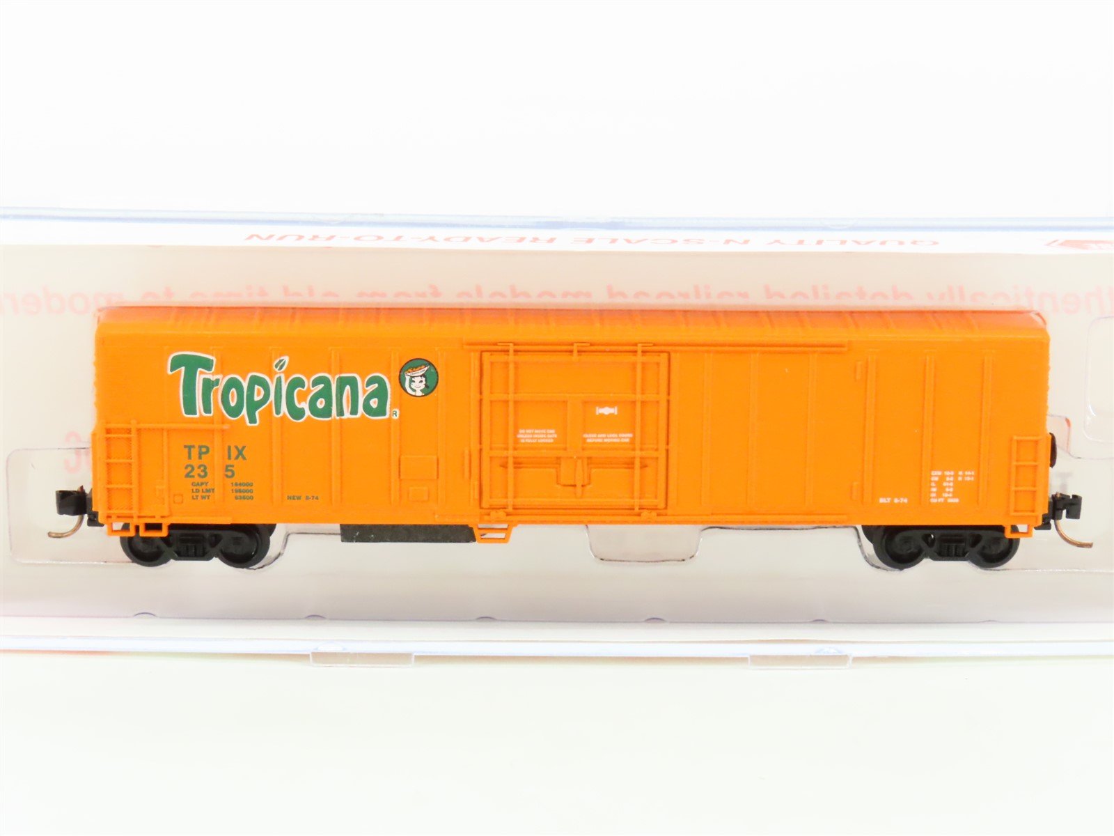 N Scale Roundhouse 84202 TPIX Tropicana 57' Mechanical Reefer #235 UPGRADED