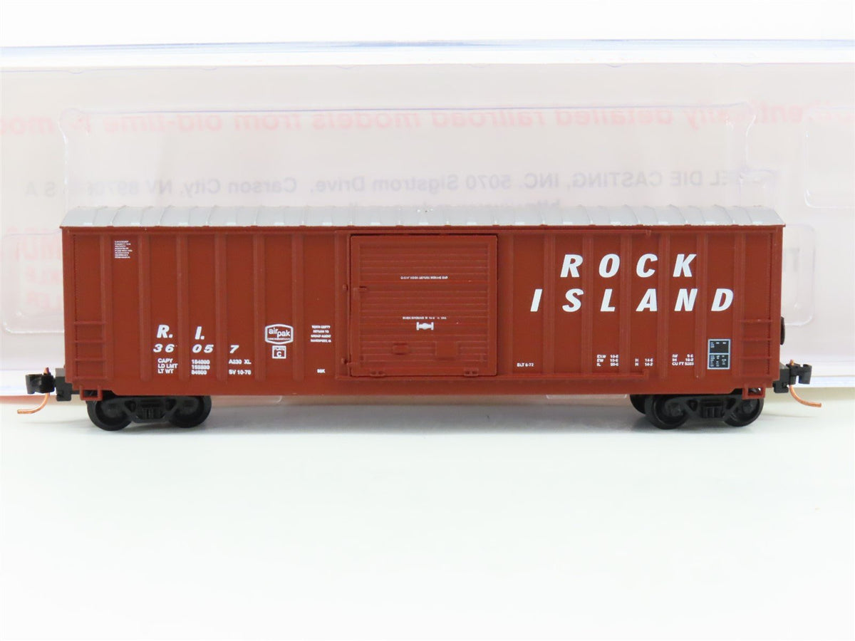 N Scale Roundhouse 83100 RI Rock Island 50&#39; BFF Boxcar #36057 UPGRADED