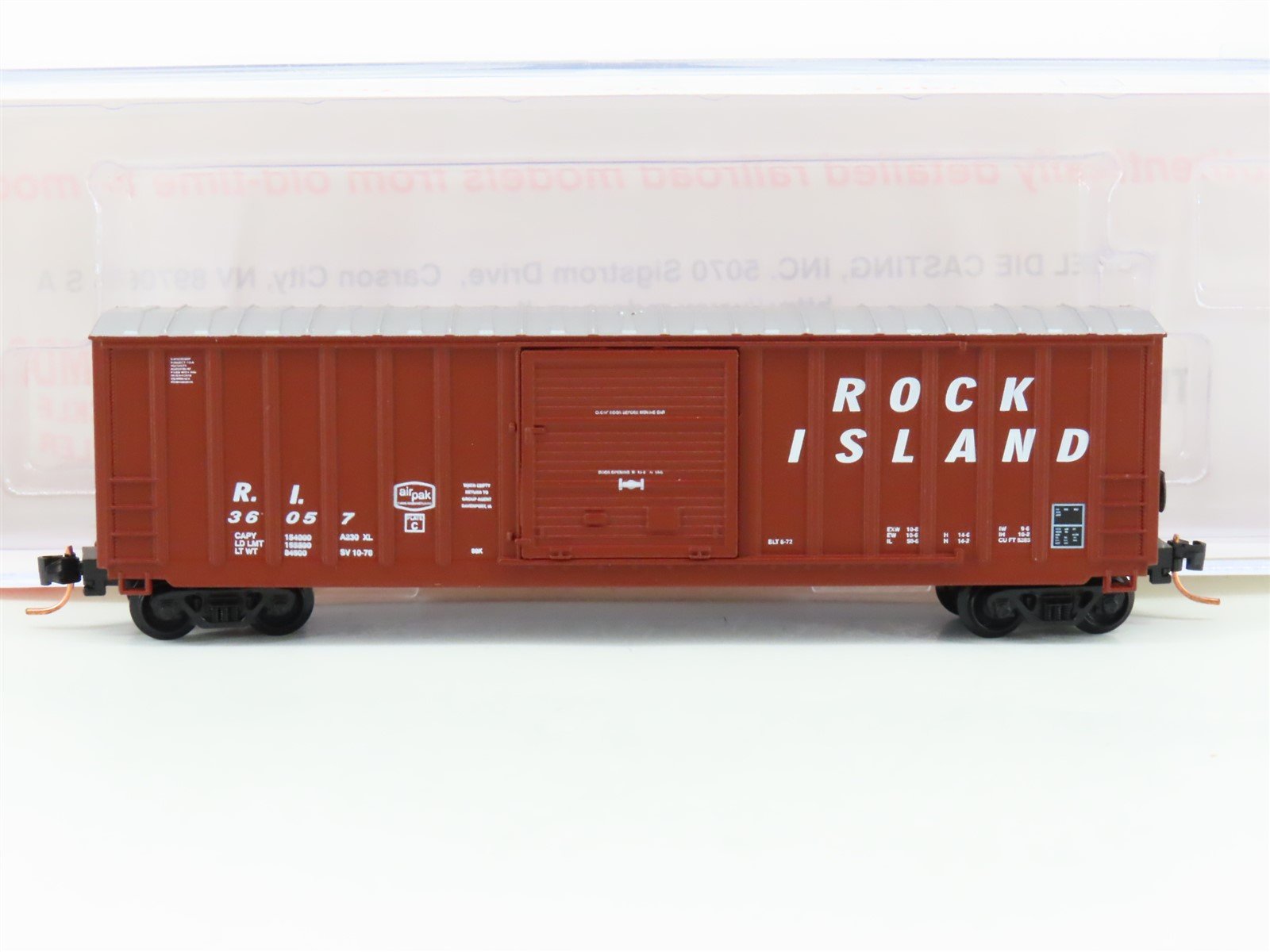 N Scale Roundhouse 83100 RI Rock Island 50' BFF Boxcar #36057 UPGRADED