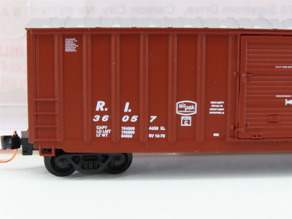 N Scale Roundhouse 83100 RI Rock Island 50&#39; BFF Boxcar #36057 UPGRADED