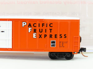 N Scale Roundhouse 84212 SPFE PFE Orange 57' Mechanical Reefer #456904 UPGRADED