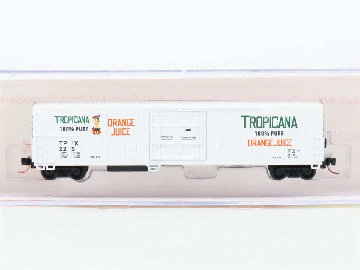 N Scale Roundhouse 84203 TPIX Tropicana 57&#39; Mechanical Reefer #225 UPGRADED