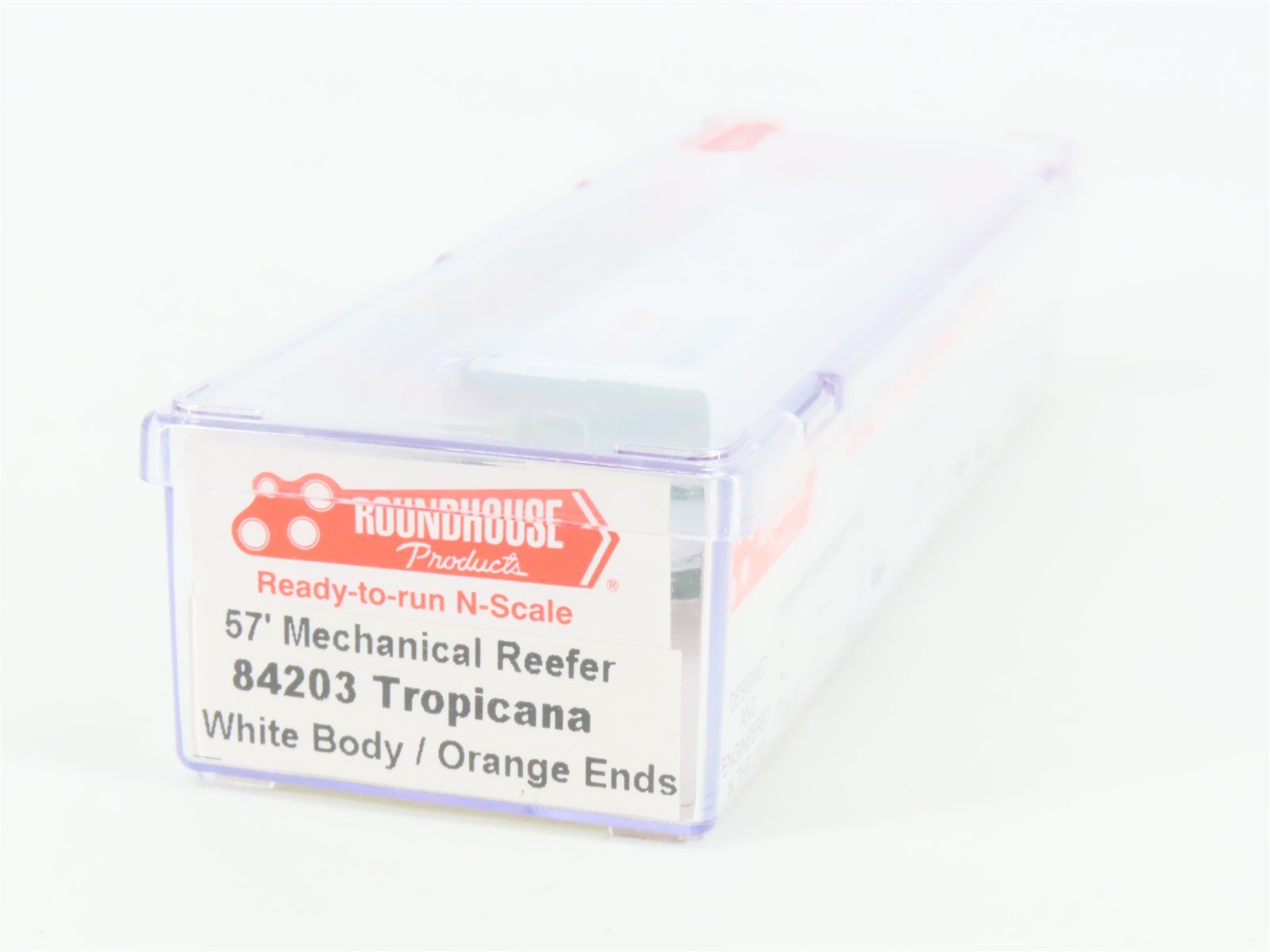 N Scale Roundhouse 84203 TPIX Tropicana 57' Mechanical Reefer #225 UPGRADED