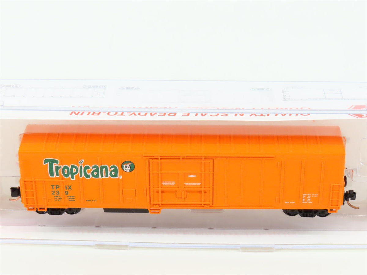 N Scale Roundhouse 84202 TPIX Tropicana 57&#39; Mechanical Reefer #239 UPGRADED