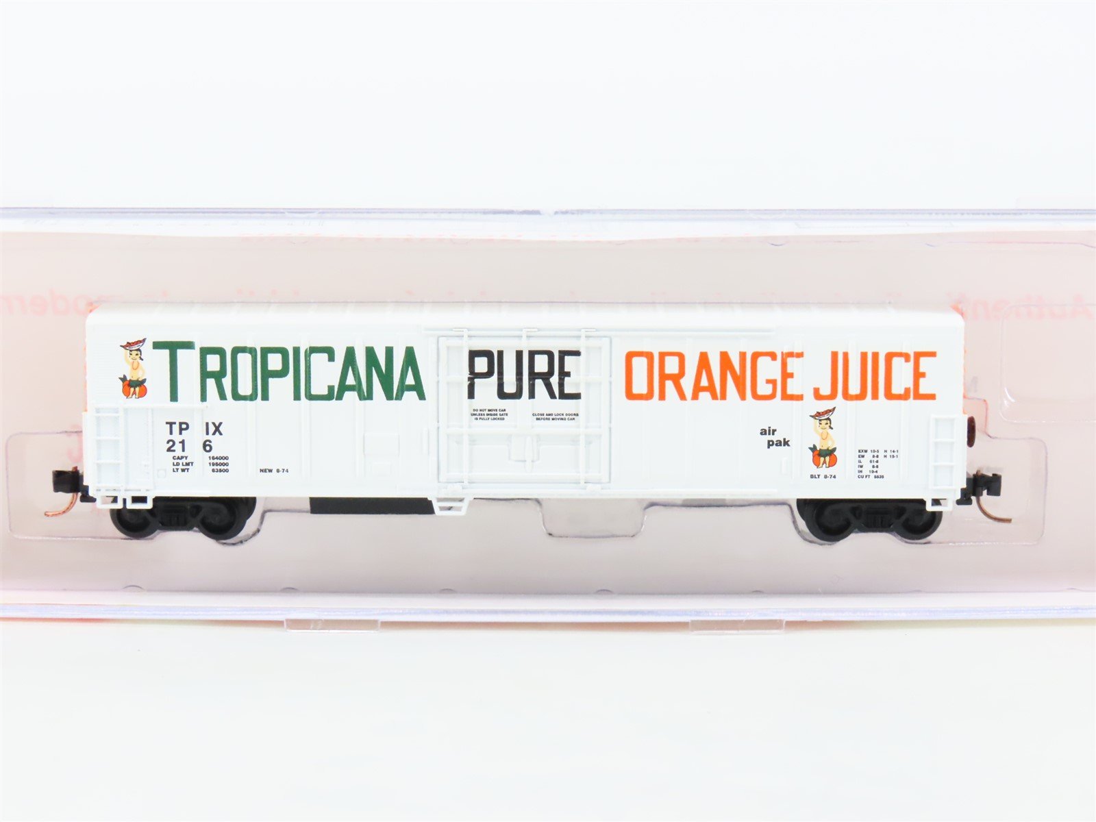 N Scale Roundhouse 84201 TPIX Tropicana 57' Mechanical Reefer #216 UPGRADED
