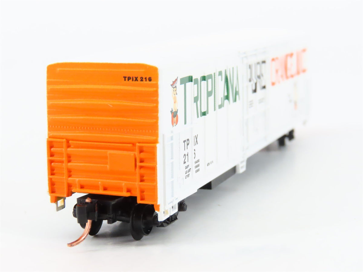 N Scale Roundhouse 84201 TPIX Tropicana 57&#39; Mechanical Reefer #216 UPGRADED