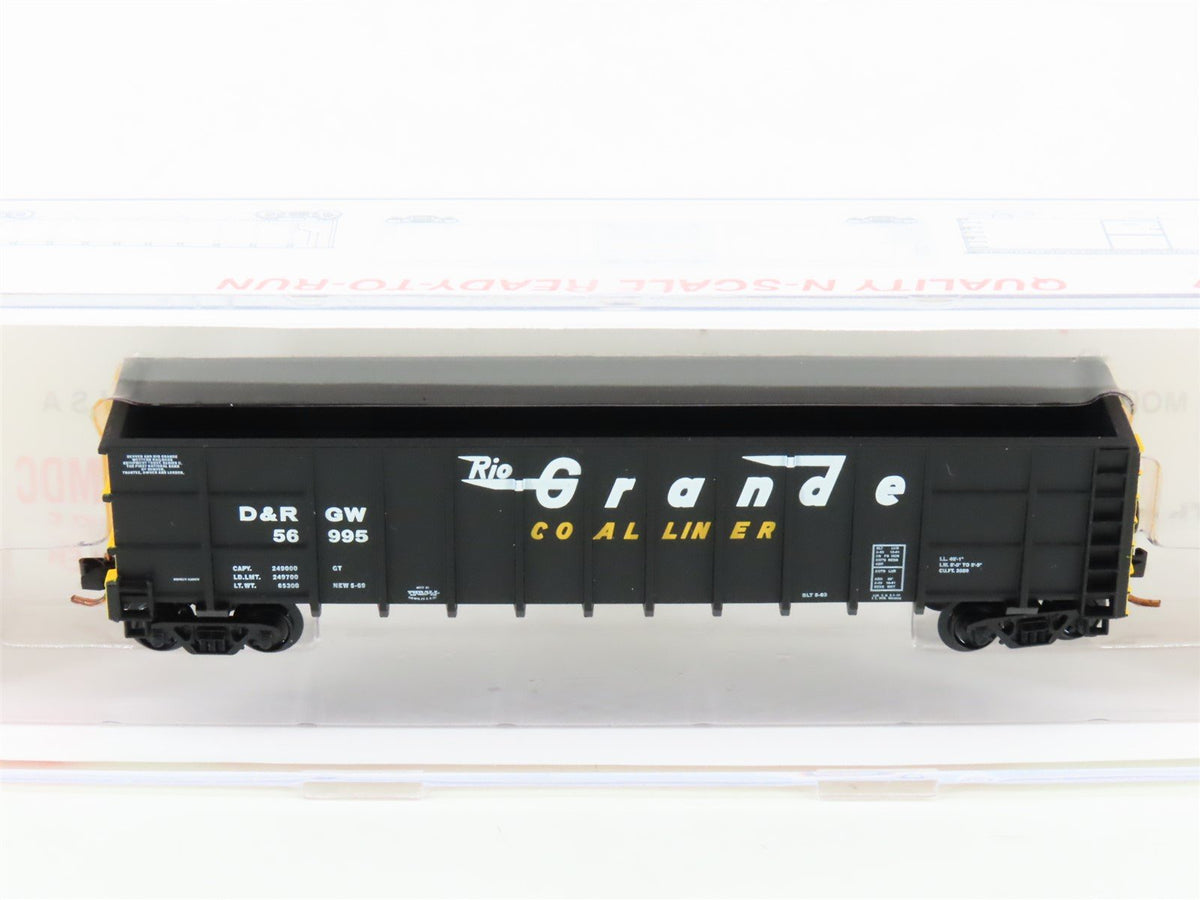 N Scale Roundhouse 81000 DRGW &quot;Coal Liner&quot; 50&#39; Thrall Gondola #56995 UPGRADED