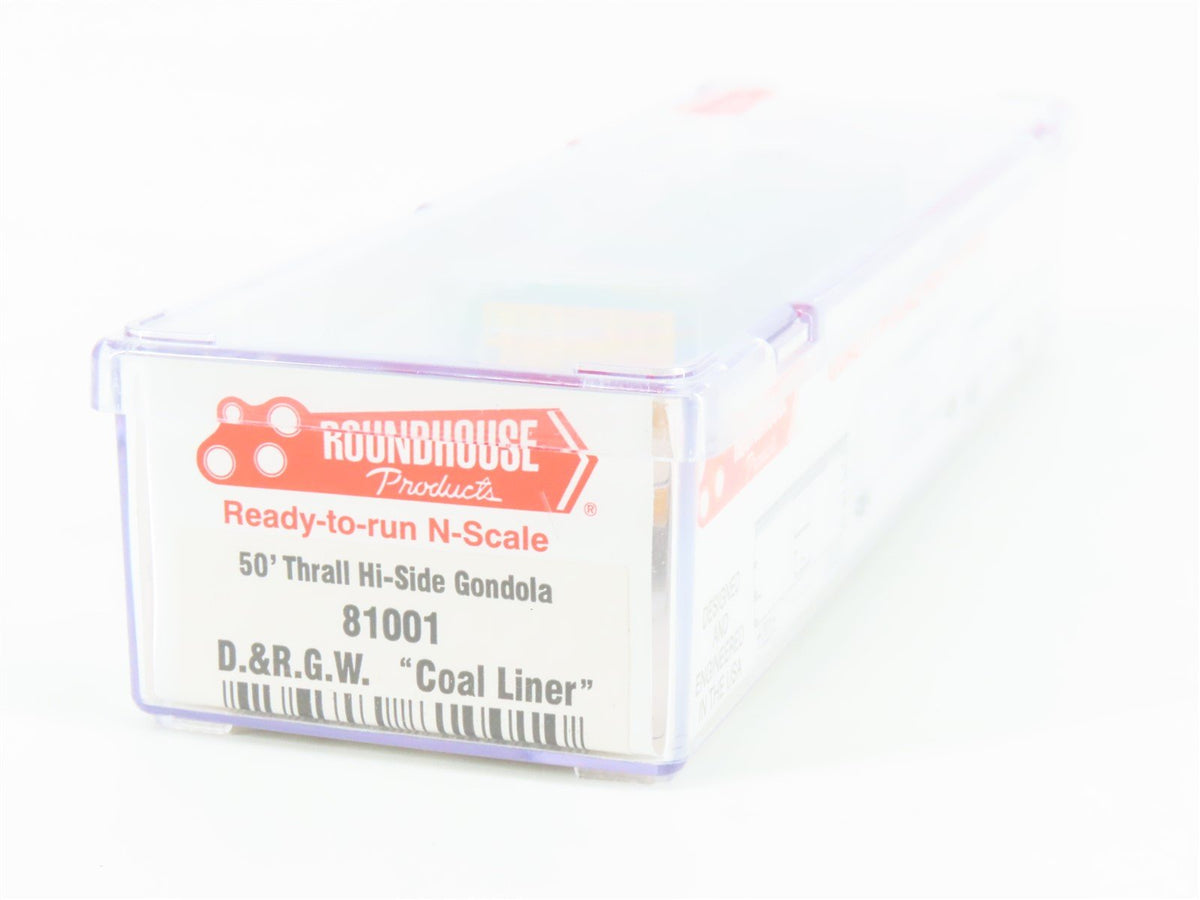 N Scale Roundhouse 81000 DRGW &quot;Coal Liner&quot; 50&#39; Thrall Gondola #56995 UPGRADED