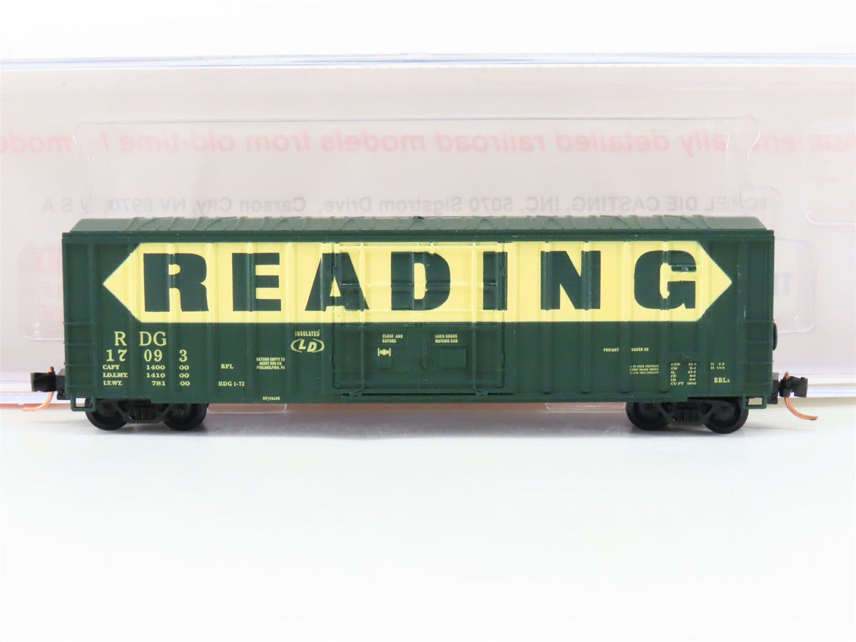 N Scale Roundhouse 83613 RDG Reading 50&#39; FMC Plug-Door Boxcar #17093 UPGRADED