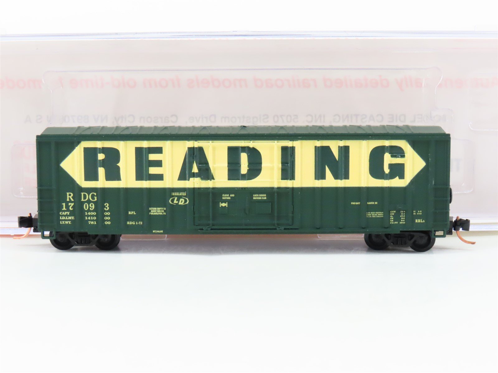 N Scale Roundhouse 83613 RDG Reading 50' FMC Plug-Door Boxcar #17093 UPGRADED