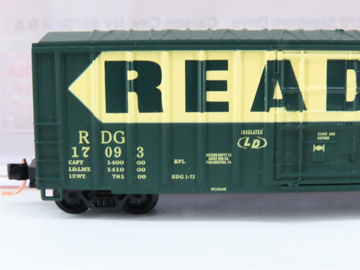 N Scale Roundhouse 83613 RDG Reading 50&#39; FMC Plug-Door Boxcar #17093 UPGRADED