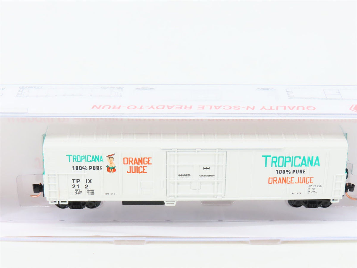 N Scale Roundhouse 84203 TPIX Tropicana 57&#39; Mechanical Reefer #212 UPGRADED