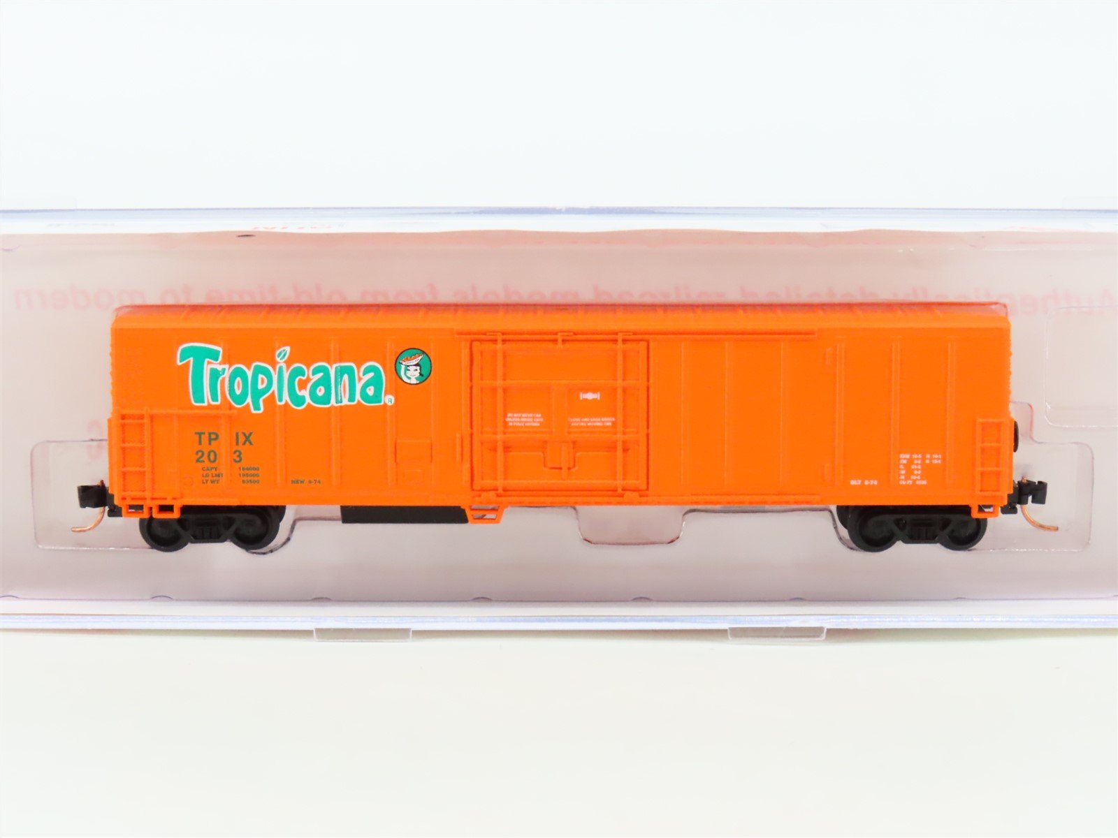 N Scale Roundhouse 84202 TPIX Tropicana 57' Mechanical Reefer #203 UPGRADED