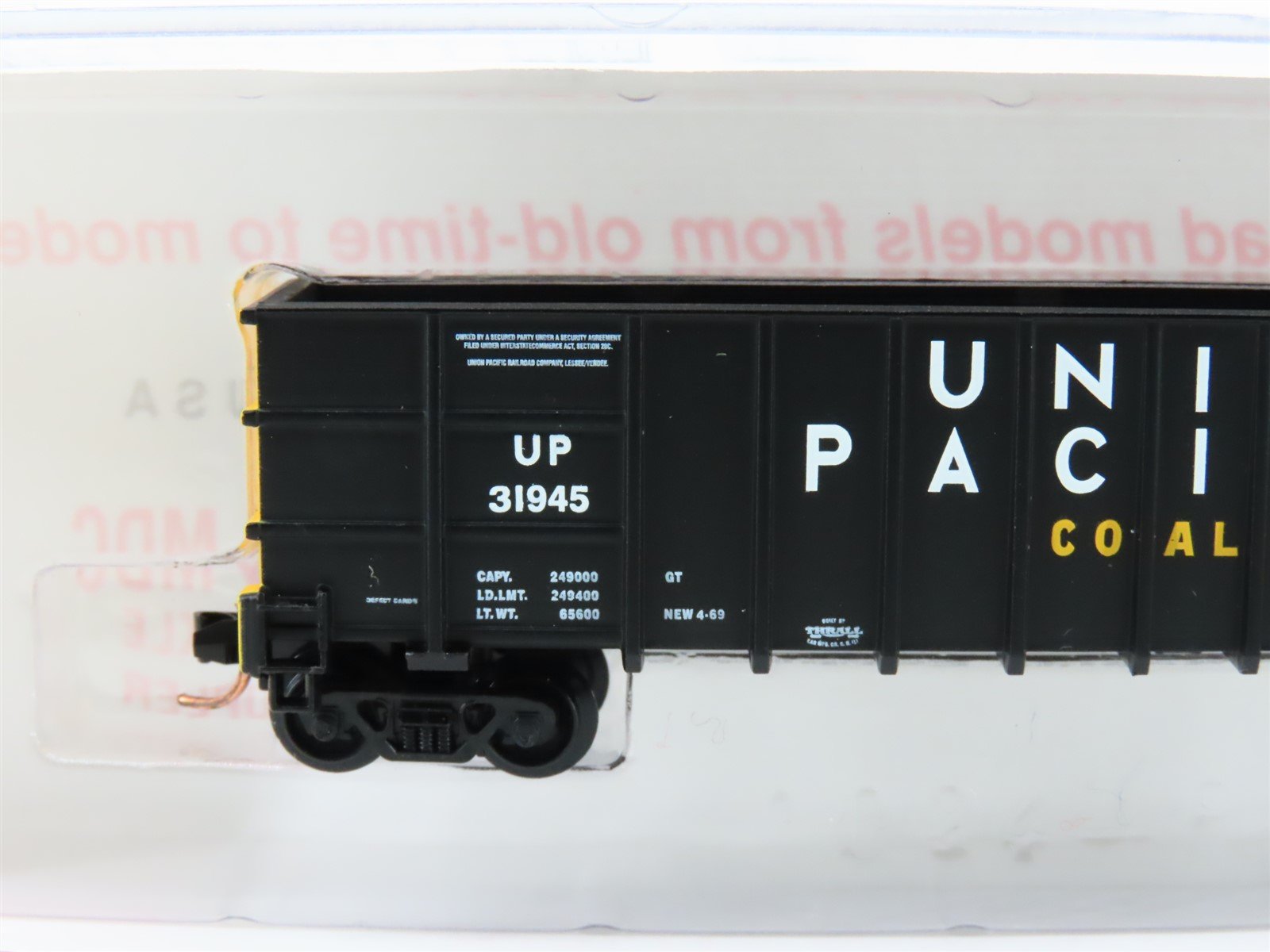N Scale Roundhouse 81000 UP Union Pacific 50' Thrall Gondola #56997 UPGRADED