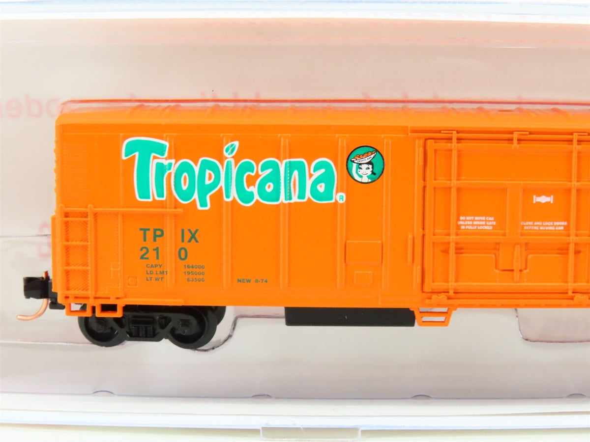 N Scale Roundhouse 84203 TPIX Tropicana 57&#39; Mechanical Reefer #210 UPGRADED