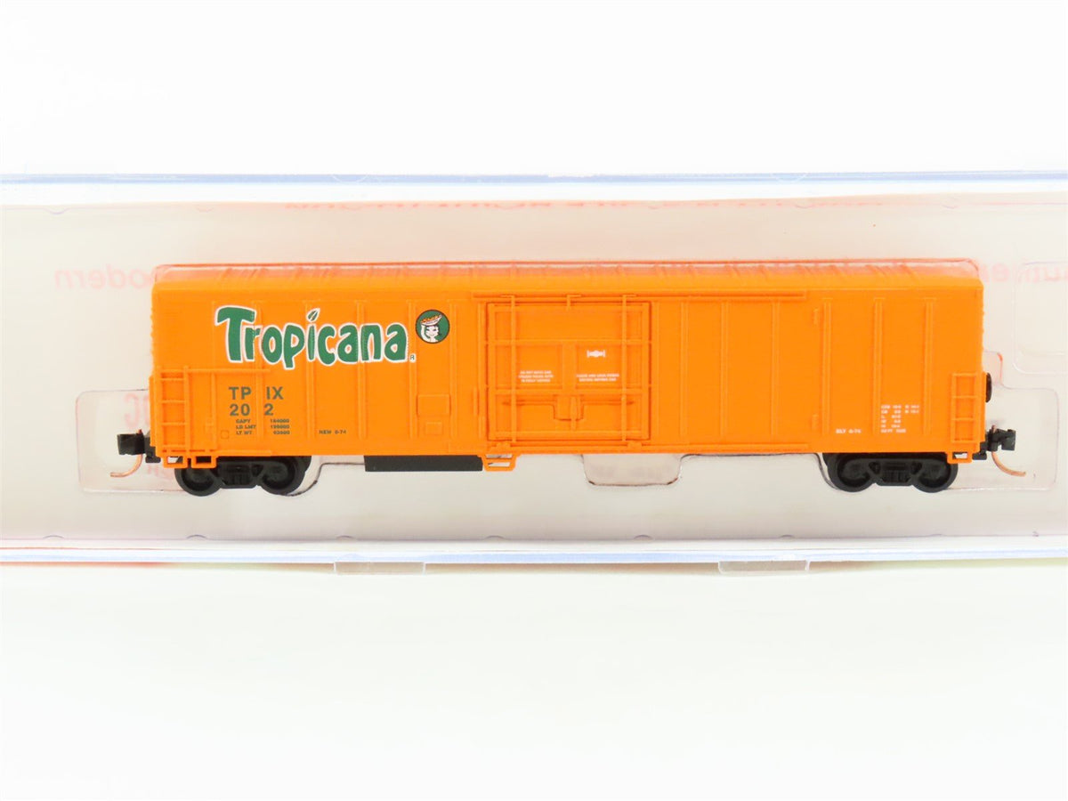 N Scale Roundhouse 84202 TPIX Tropicana 57&#39; Mechanical Reefer #202 UPGRADED