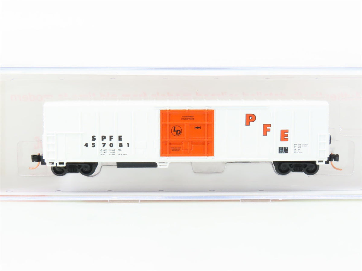 N Scale Roundhouse 84211 SPFE PFE White 57&#39; Mechanical Reefer #457081 UPGRADED