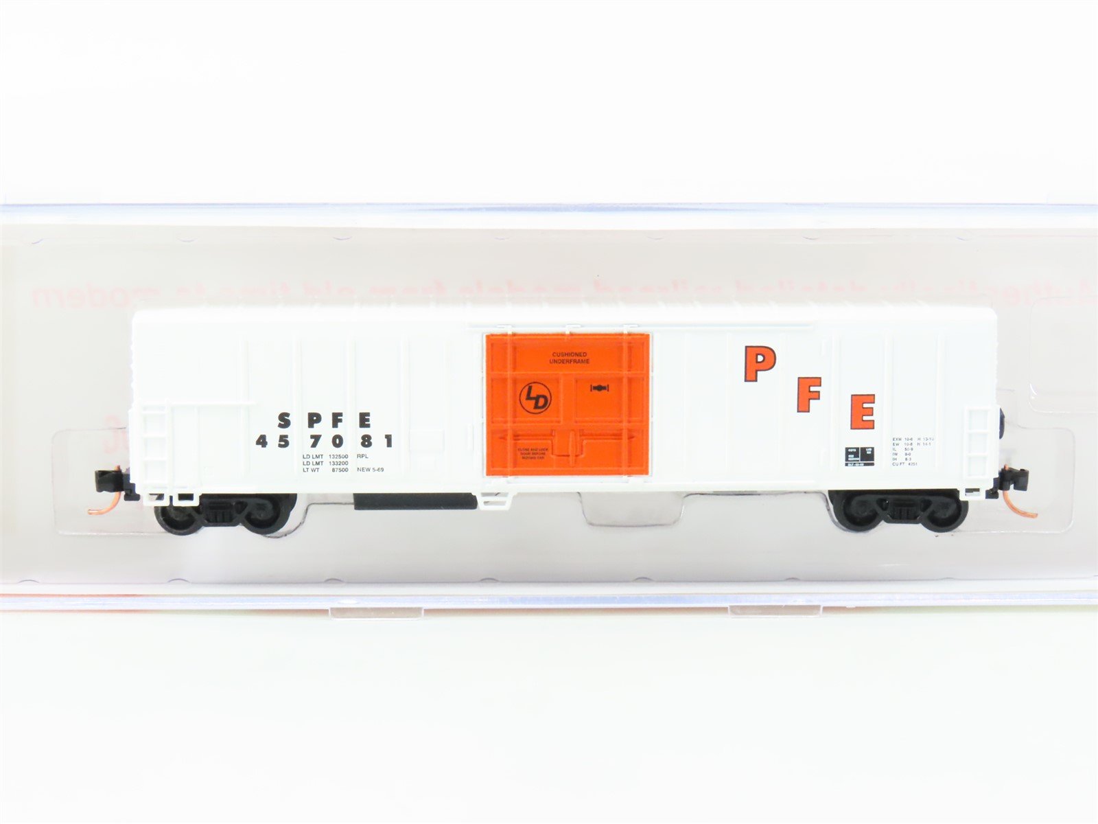 N Scale Roundhouse 84211 SPFE PFE White 57' Mechanical Reefer #457081 UPGRADED