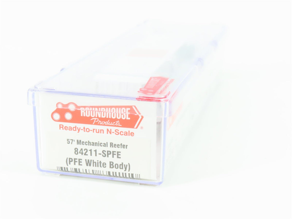 N Scale Roundhouse 84211 SPFE PFE White 57&#39; Mechanical Reefer #457081 UPGRADED