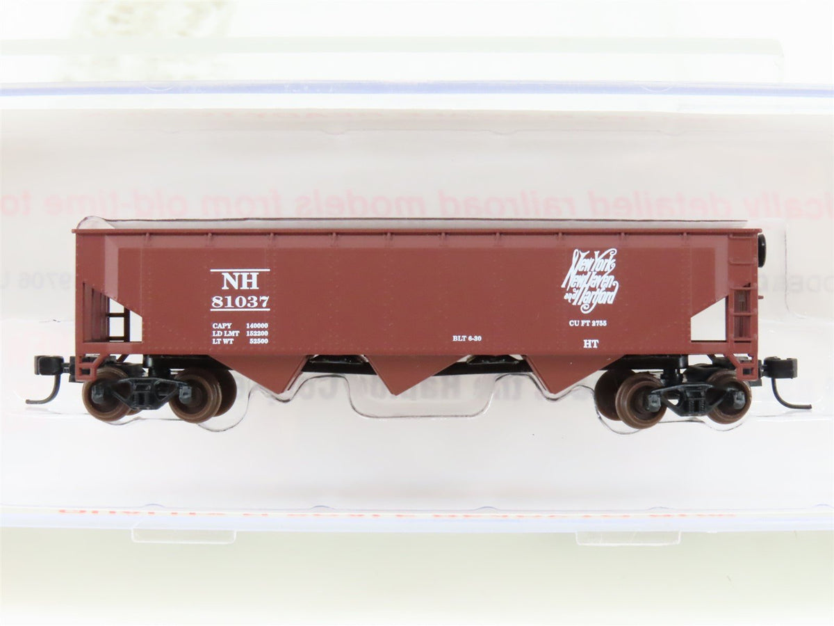 N Scale Roundhouse 86209 NH New Haven 40&#39; 3-Bay Offset Open Hopper #81037