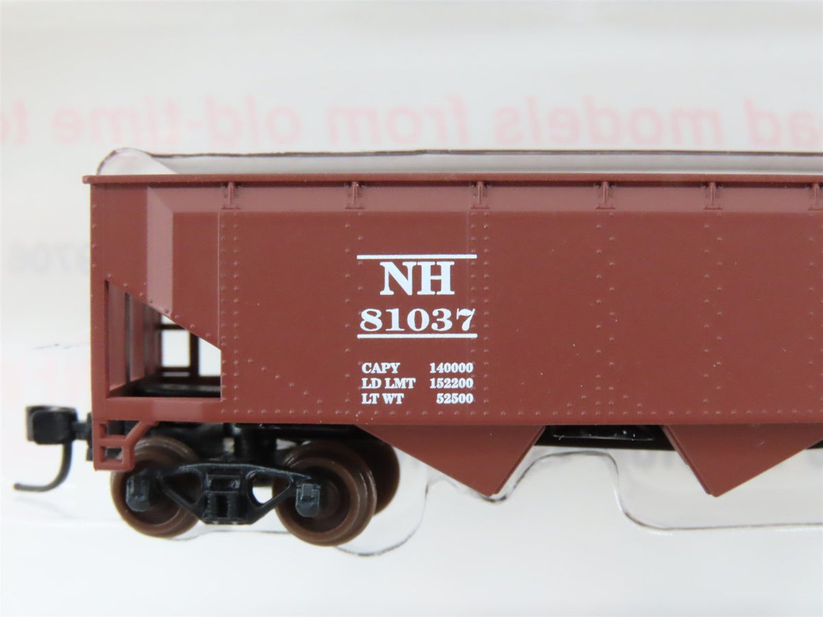 N Scale Roundhouse 86209 NH New Haven 40&#39; 3-Bay Offset Open Hopper #81037