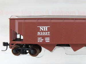 N Scale Roundhouse 86209 NH New Haven 40' 3-Bay Offset Open Hopper #81037