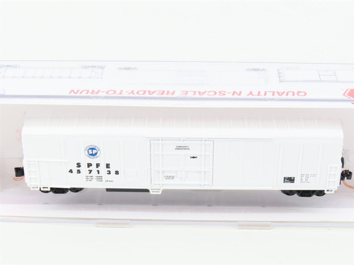 N Scale Roundhouse 84209 SPFE (Blue SP Herald) 57&#39; Mech Reefer #457138 UPGRADED