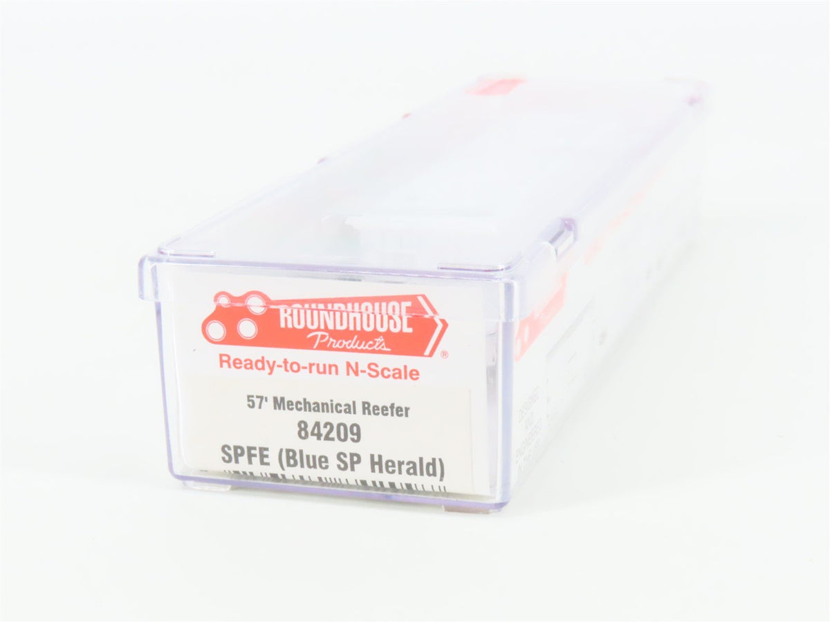 N Scale Roundhouse 84209 SPFE (Blue SP Herald) 57&#39; Mech Reefer #457138 UPGRADED