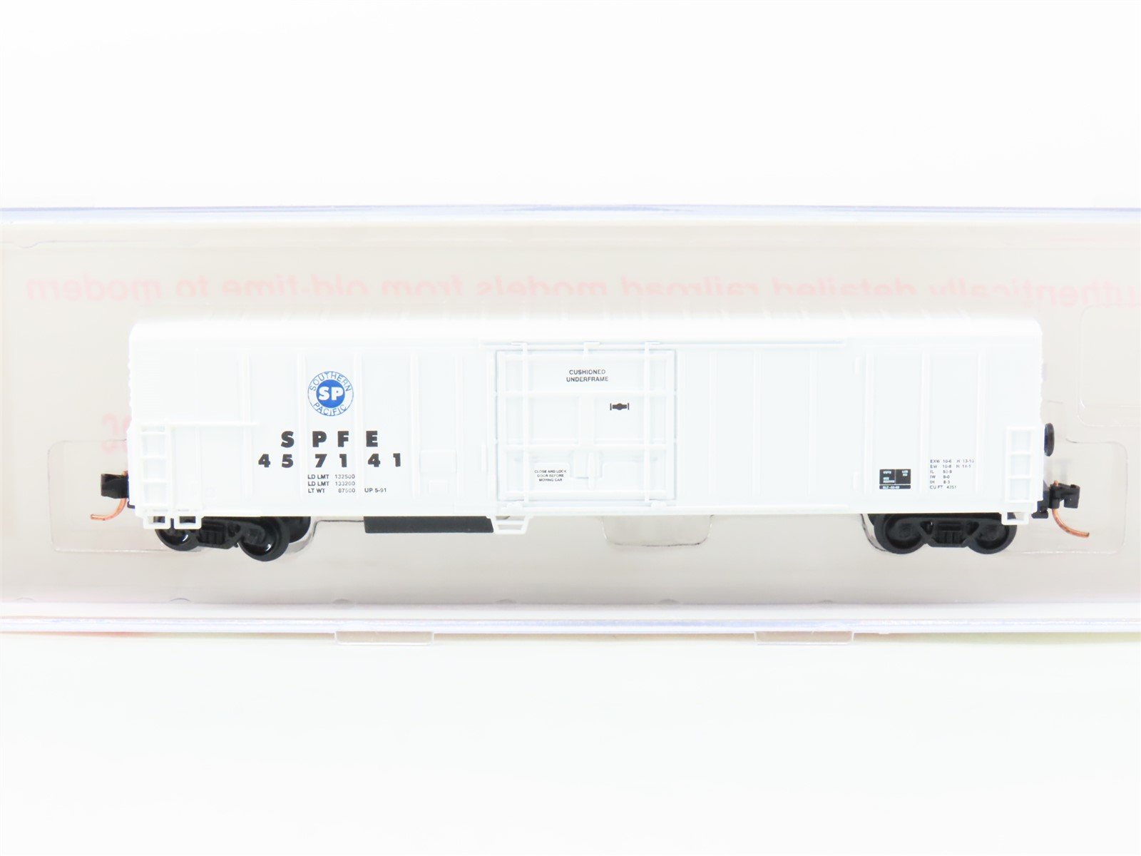 N Scale Roundhouse 84209 SPFE (Blue SP Herald) 57' Mech Reefer #457141 UPGRADED