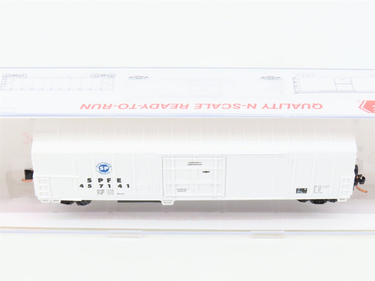 N Scale Roundhouse 84209 SPFE (Blue SP Herald) 57&#39; Mech Reefer #457141 UPGRADED