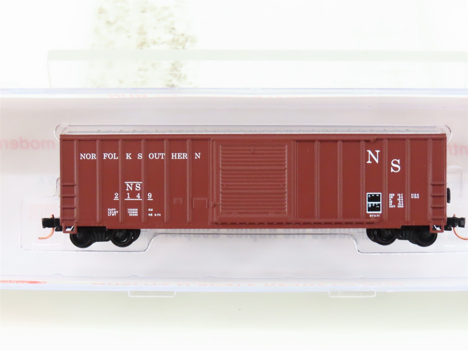 N Scale Roundhouse 82515 NS Norfolk Southern 50' FMC Boxcar #2149 UPGRADED