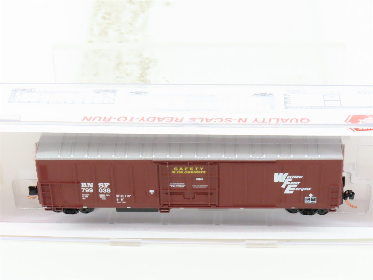 N Scale Roundhouse 84206 BNSF Western Fruit Express 57&#39; Reefer #799036 UPGRADED