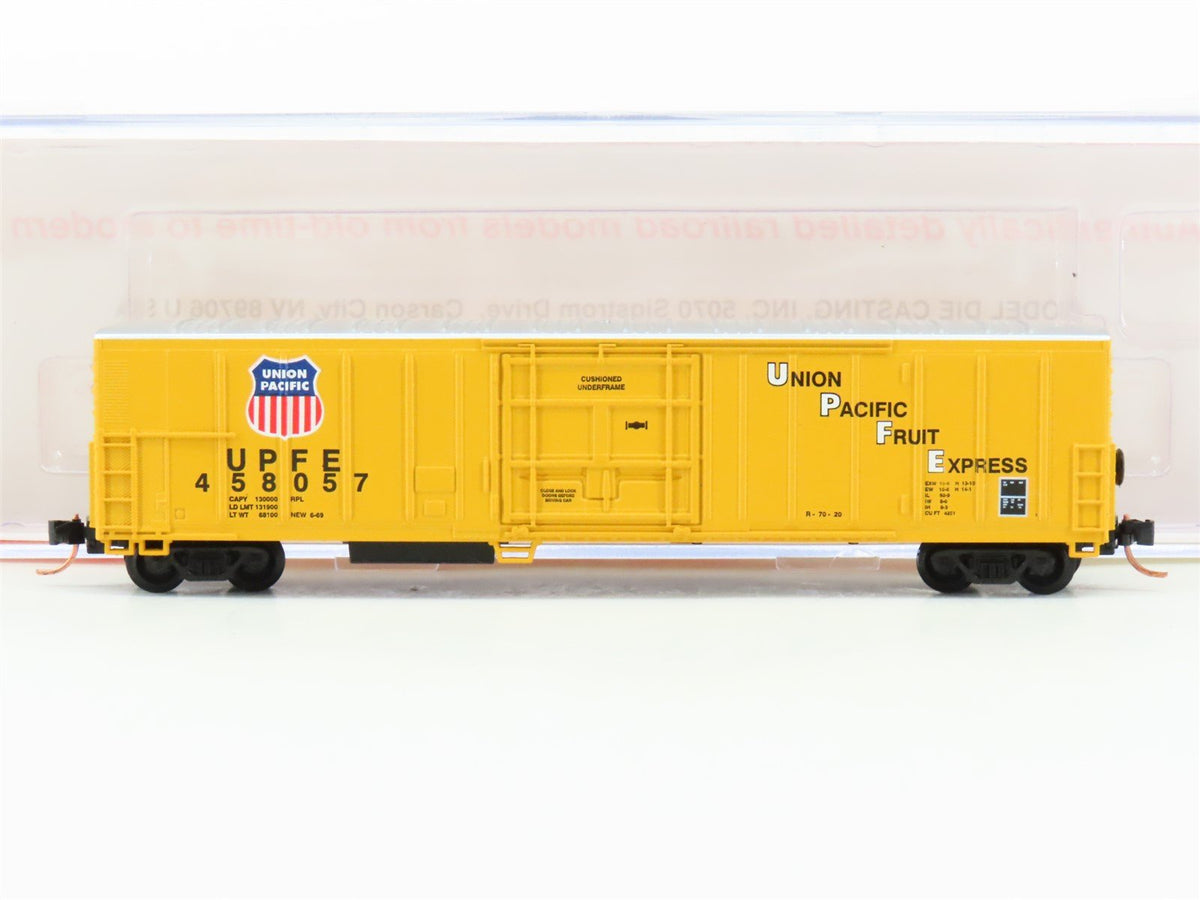 N Scale Roundhouse 84217 UPFE Pacific Fruit Express 57&#39; Reefer #458057 UPGRADED