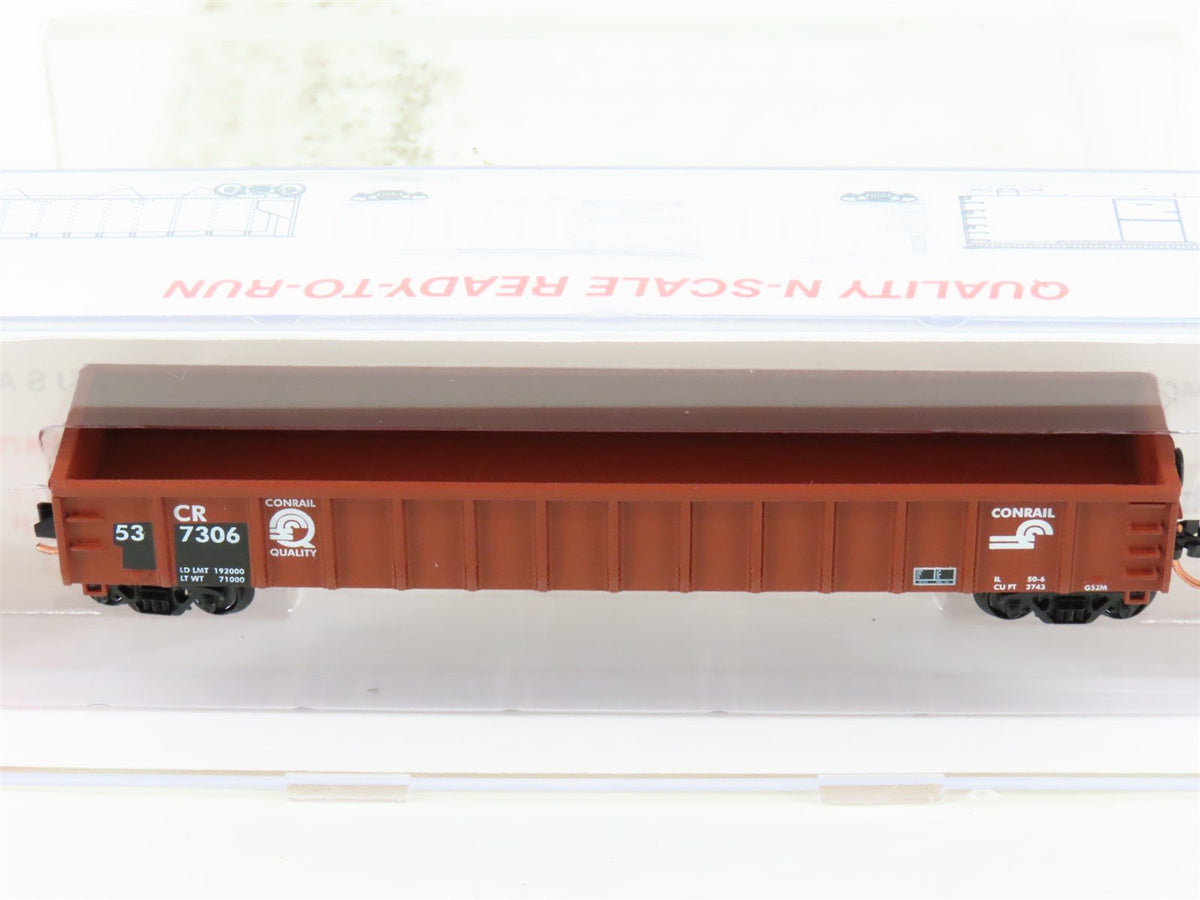N Scale Roundhouse 84008 CR Conrail 50&#39; Thrall Mill Gondola #537306 UPGRADED
