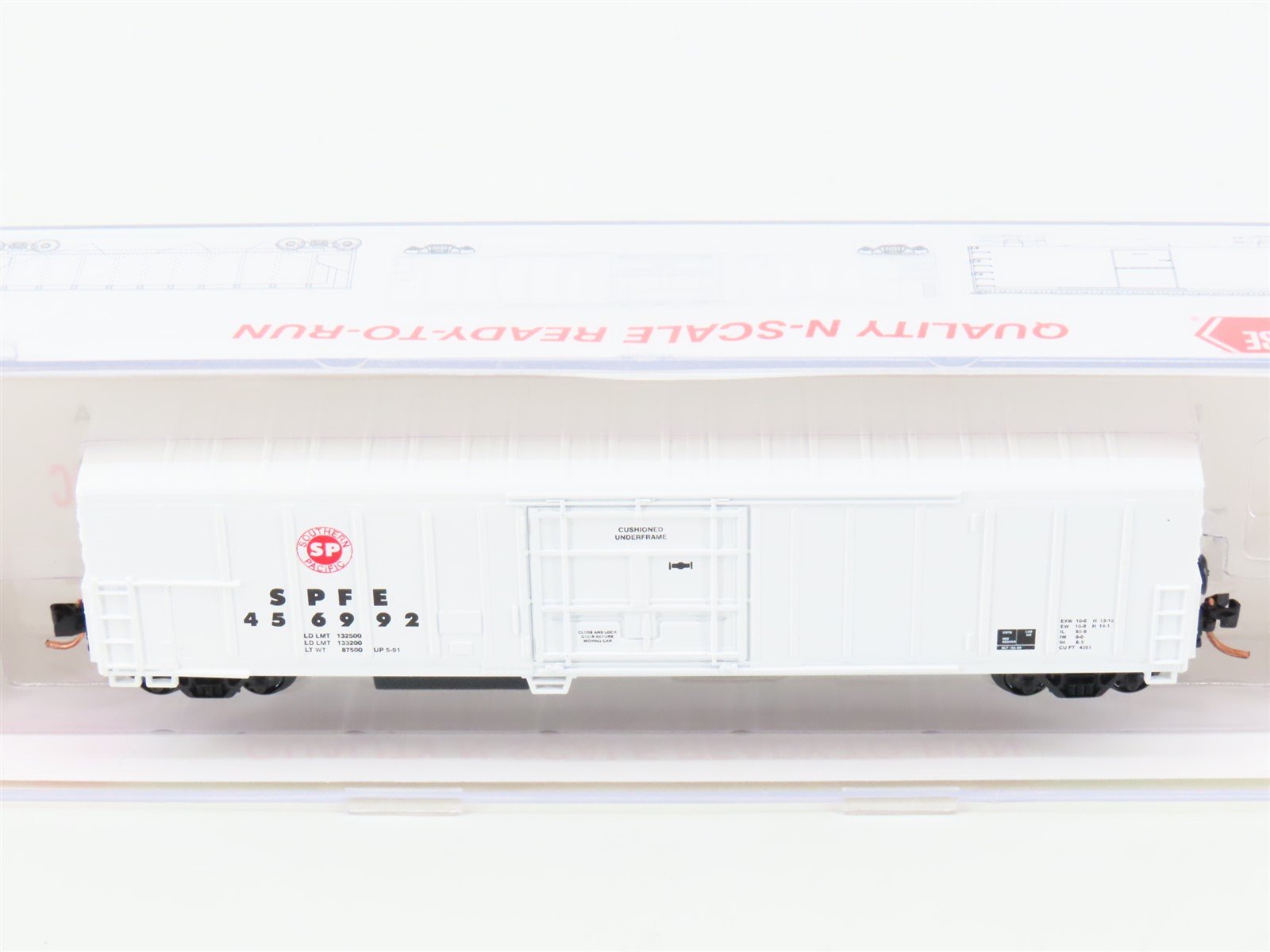 N Scale Roundhouse 84210 SPFE (Red SP Herald) 57' Mech Reefer #456992 UPGRADED