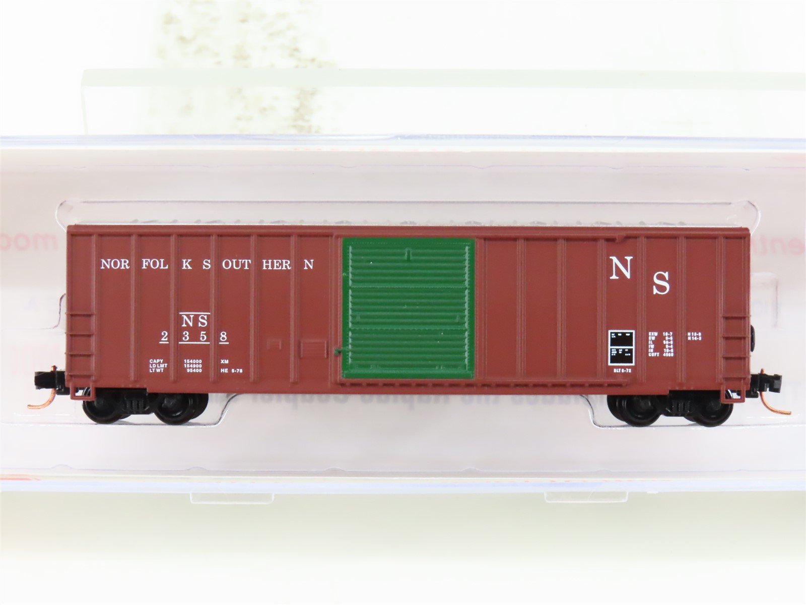 N Scale Roundhouse 82514 NS Norfolk Southern 50' FMC Boxcar #2358 UPGRADED