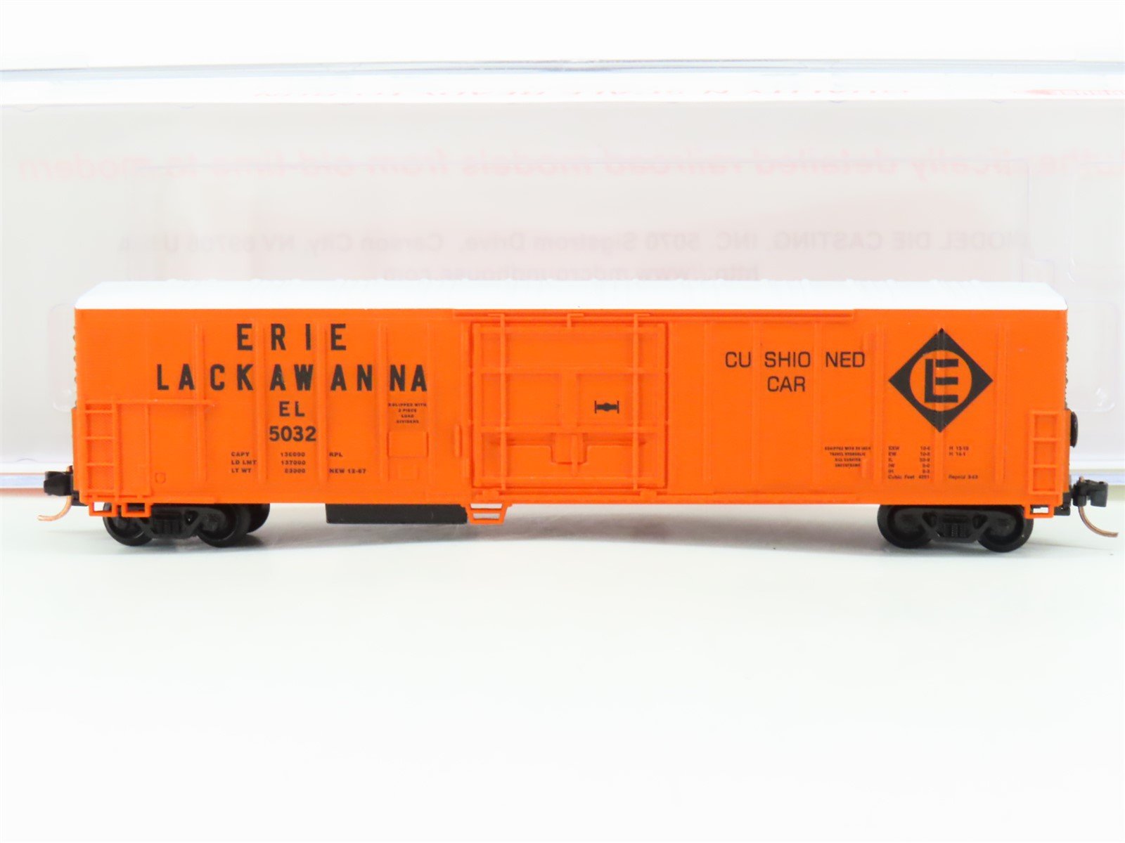 N Scale Roundhouse 84214 EL Erie Lackawanna 57' Mech Reefer #5032 UPGRADED