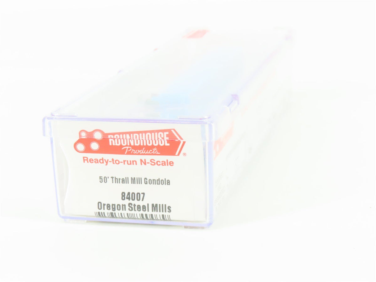 N Scale Roundhouse 84007 CW Oregon Steel Mills 50&#39; Thrall Gondola #5011 UPGRADED